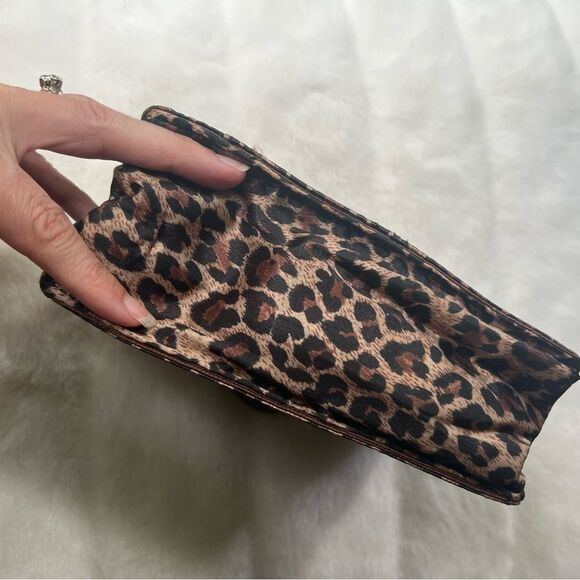 Pouchee thin wallet leopard print satin purse - Picture 8 of 15
